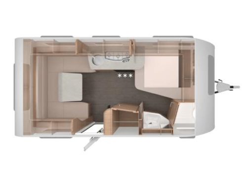 Knaus Sudwind Black Selection 450 FU roof air conditioning / French bed photo: 8