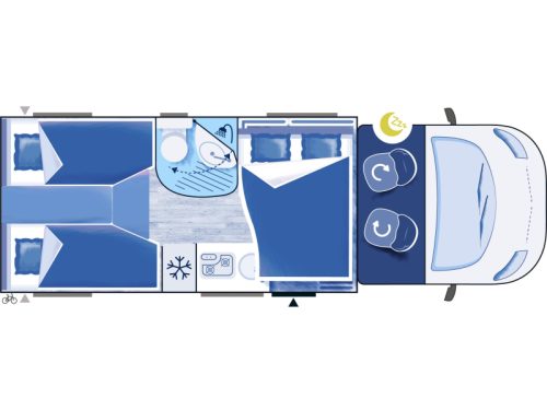 Chausson 627 5 berths with single beds photo: 11