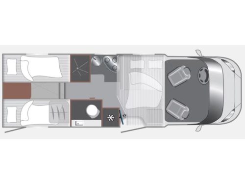 LMC Tourer Lift H 730 G espaciosa con camas individuales foto: 14