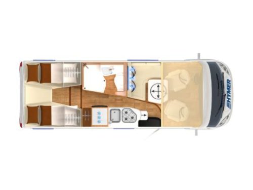Hymer Exsis-I 580 PURE SINGLE BEDS 214CM + POP-TOP ROOF photo: 21