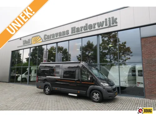 P&ouml;ssl Globecar 640 CAMP SINGLE BED+TOWBAR+BLACK ED