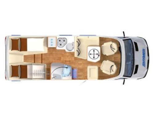 Hymer Tramp S 585 LIT ESCAMOTABLE + LITS JUMEAUX photo : 22