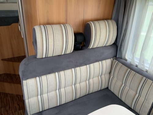 Hymer B 504 SL A-class, Equipped with 1 pers. bed at the rear and a pop-up bed at the front, Engine air conditioning, Alko chassis etc, Year of manufacture 2009 Motorhome centre on the road photo: 6