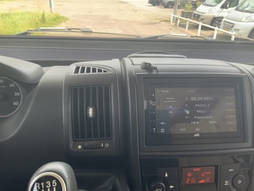Hymer Exsis-I 674 EX 2.3 MultiJet 160 HP, A-class, Motor air conditioning, 2 Single beds, Pop-top roof bed, Garage, Towing hitch, etc, etc. Camper centrum on the road photo: 27