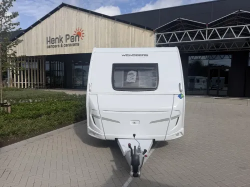 Weinsberg CaraOne Edition HOT 390 QD Zugsitzgruppe / Querbett Foto: 1