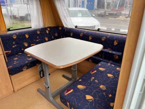 HOME-CAR Racer 45 Spirit | French bed | Dinette | Front bicycle rack | Heater | Refrigerator | Toilet and sink photo: 8