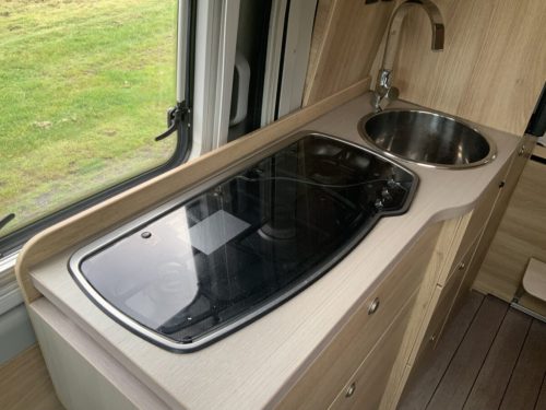Knaus Boxstar Campervan AUTOMATIC Transverse bed, Engine air conditioning, Swivel seats, Bicycle carrier Busbiker, Year 2017 Camper centrum on the road Marum photo: 12