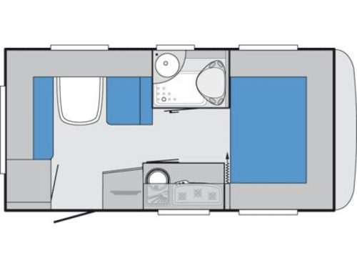 Hobby De Luxe 440 SF Transverse bed 210CM MOV AWNING  photo: 12