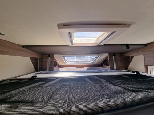 Knaus L!ve Wave 650 MX queen bed pull-down bed photo: 11