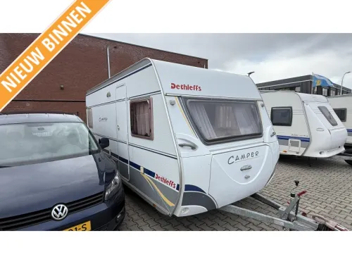 Dethleffs Camper 450 DB lit &agrave; la fran&ccedil;aise salon en U toilettes
