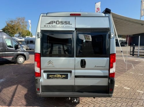 P&ouml;ssl Road Star 600 L Euro 5 150 pk construct sloten buscamper lengte bedden navi camera zonnepaneel airco cruise ctr trekhaak remis plisse hordeur foto: 2