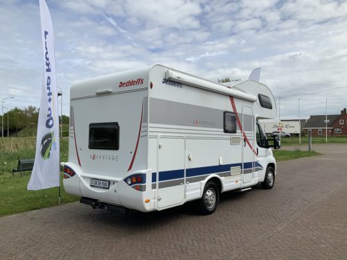 Detlheffs A 5881 Fiat 2.3 130 HP, Alcove, Bunk bed, 5 seats and 6 berths, Shows signs of use, Year 2007 Camper centrum on the road photo: 30