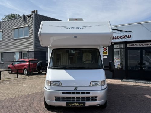Hobby Fiat Ducato 2.8 dis belt replaced 4-07-24 at 102k km overcab bed bunk bed power steering awning bike rack solar panel Golds photo: 1