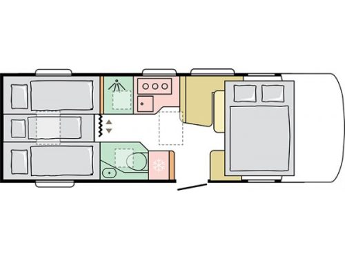 Adria Sonic 700 SL Plus 180 hp AUTOMATIC 9-Speed Euro6 Fiat Ducato 8 Maxi **Single beds/4 seats/4+1 berths/4400 kg/Solar photo: 4