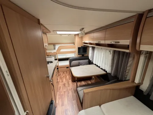 Knaus Sudwind 500 FDK Unico Markise, Fliegenschutzt&uuml;r, Foto: 6