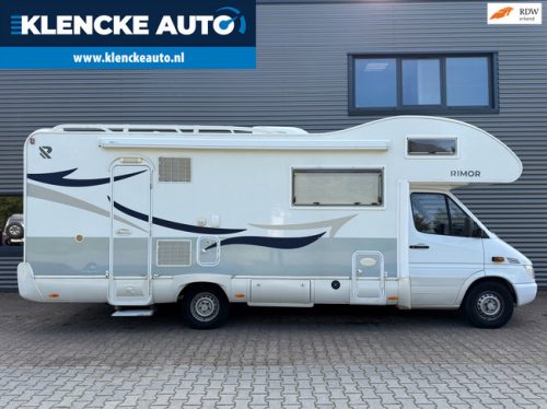 Mercedes-Benz Sprinter 316 CDI Rimor Superbrig 83.985km 156PK 2x Airco 6 persoons Trekhaak Stapelbed