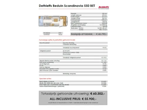 Dethleffs Beduin Scandinavia 550 BET MOVER-AIRCO-LUIFEL-ALDE Foto: 20