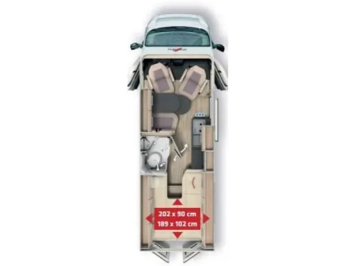 Malibu First Class Two Room 640 LERB Camas longitudinales, Autom&aacute;tico foto: 1