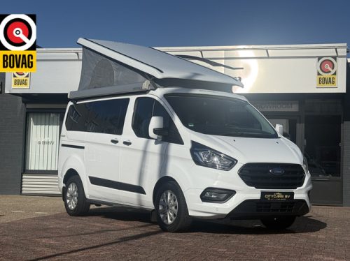 Ford Nugget westfalia 185 hp automatic Euro 6 van conversion pop-top roof auxiliary heater 4 berths apple carplay climate ctr camera towbar l kitchen