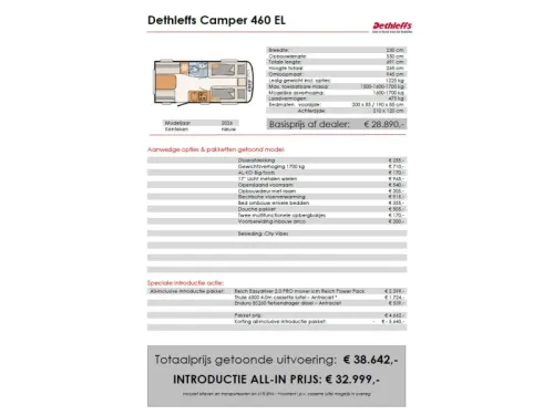 Dethleffs Camper 460 EL MOVER-AWNING-BIKE RACK photo: 1