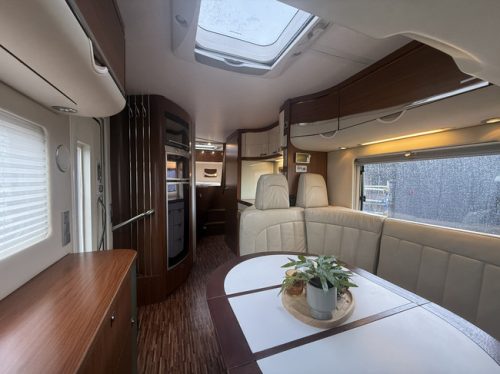 Hymer S 790 150 hp very luxurious version French bed + pull-down bed xxl fridge oven awning leather air conditioning camera tv electric dish tv large garage photo: 15