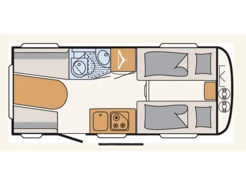 Dethleffs C'Go 475 EL Single beds / awning photo: 5