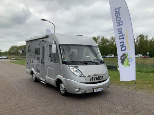 Hymer B 504 SL Integral, Equipped with 1 person bed at the back and a pull-down bed at the front, Engine air conditioning, Alko chassis etc, Year 2009 Camper centrum on the road