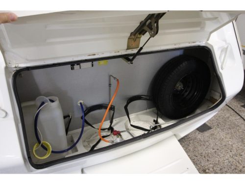 Beyerland Sprinter Lite 390 FB Awning, Bicycle rack photo: 17