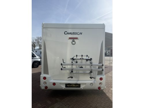 Chausson Flash 718 EB French bed+pop-top roof bicycle rack solar panel electric dish tv mosquito net remis plisse photo: 7