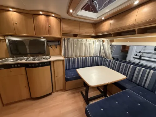 Dethleffs Camper 510 DB Franz&ouml;sisches Bett Rundsitz Markise Foto: 7
