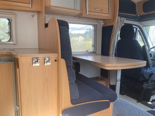 Chausson Trigano Flash 08 2.3 128 hp French bed, side sofa, half-dinette, Swivel seats, very neat condition Year of manufacture 2006 Motorhome centre on the road Marum photo: 10
