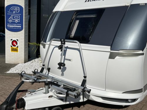 Hobby De Luxe 490 KMF awning bunk bed bicycle photo: 8