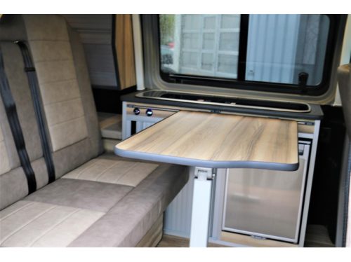 Volkswagen Transporter 2.0 tdi 150pk Autom 4 Plazas para dormir Cruise Climatic Nuevo interior asiento de pasajero giratorio mosquitera foto: 10
