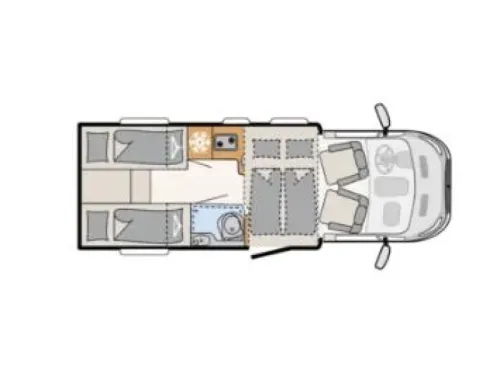 Dethleffs Trend 6717 165 HP length bed photo: 19