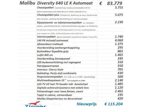 Malibu Diversity Coupe 640 LE K Einzelbetten, Automatik Foto: 1