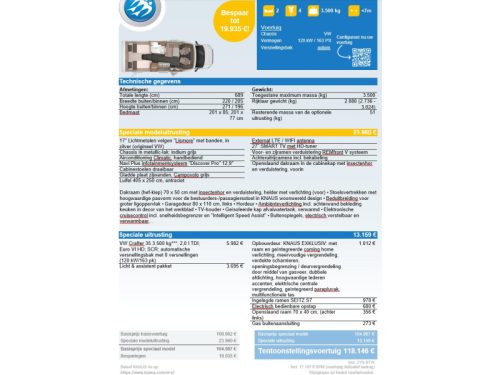 Knaus Van TI 640 MEG Pack Lumi&egrave;re&Assistance|177ch photo : 19