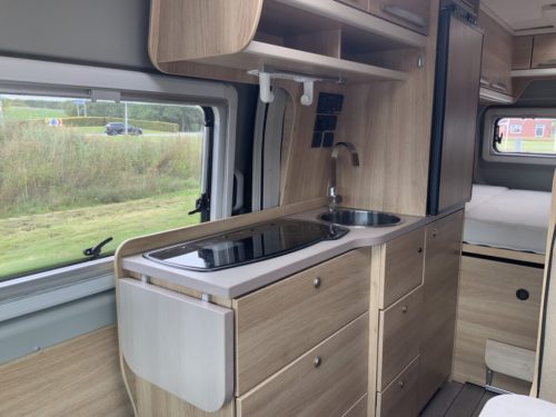 Knaus Boxstar Campervan AUTOMATIC Transverse bed, Engine air conditioning, Swivel seats, Bicycle carrier Busbiker, Year 2017 Camper centrum on the road Marum photo: 14