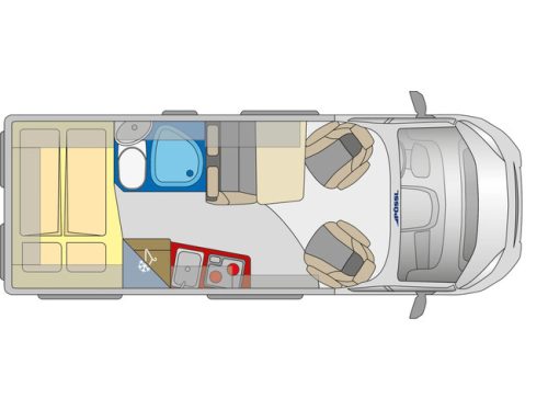 P&ouml;ssl 2Win Plus 600 D-line 140 hp AUTOMATIC 9-speed Euro6 Fiat Ducato NIEUW **Slechts 6 meter/Groot dwarsbed/4 zitplaatsen/Luifel/Apple photo: 4