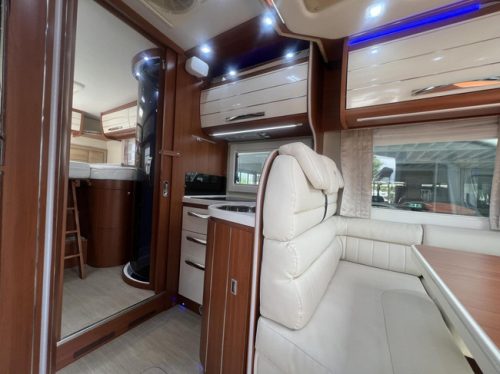 Mobilvetta KEA P65 premium class camper length and drop-down bed photo: 8