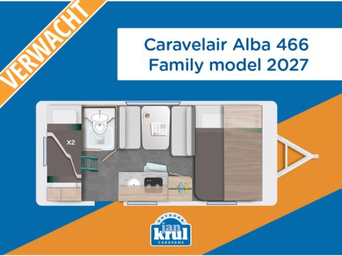 Caravelair Alba Family 466 Bunk bed Caravan