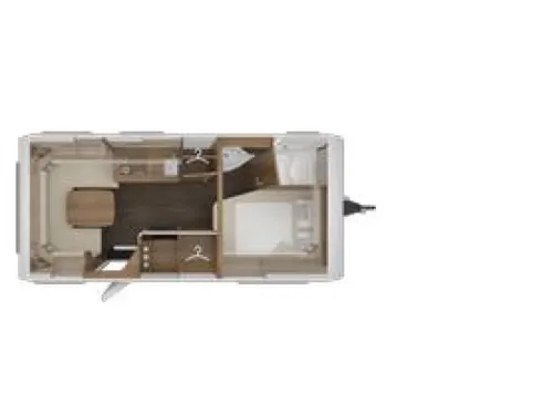 Tabbert Vivaldi 490 TD French bed / dinette seating photo: 1