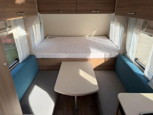 Dethleffs C'Joy 480 QLK mover air conditioning bunk bed photo: 13