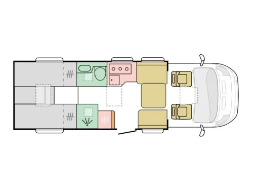 Adria Coral Supreme 670 DL Dachklimaanlage / Automatik Foto: 23