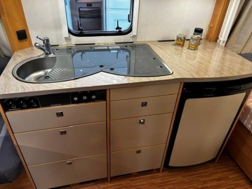 Dethleffs Camper 470 FR Rangierhilfe, Fahrradtr&auml;ger Foto: 4