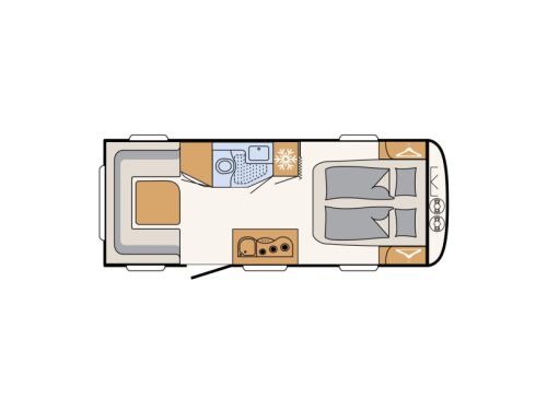 Dethleffs Summer Edition 530 DR Queen bed / round seating photo: 1