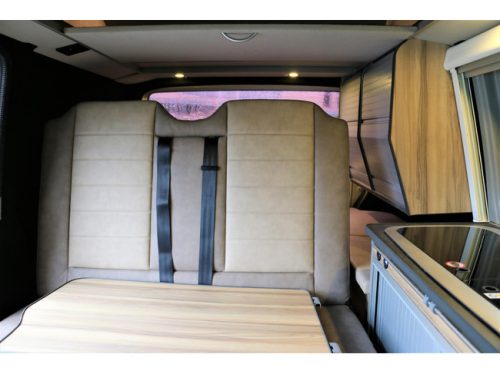 Volkswagen Transporter 2.0 tdi 150pk Autom 4 Plazas para dormir Cruise Climatic Nuevo interior asiento de pasajero giratorio mosquitera foto: 12