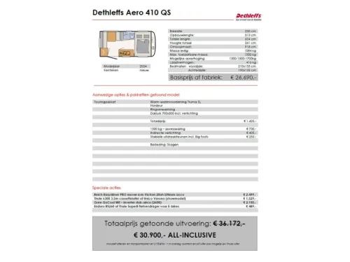 Dethleffs Aero 410 QS MOVER-MARKISE-KLIMAANLAGE-ENDURO Foto: 9