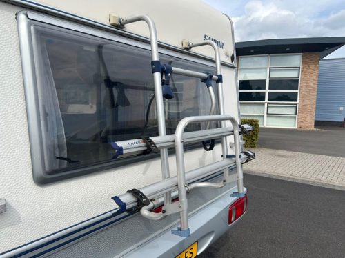 Fendt Saphir 470 | Fahrradtr&auml;ger | Rundsitzgruppe | Festbett | Vorzelt Foto: 22