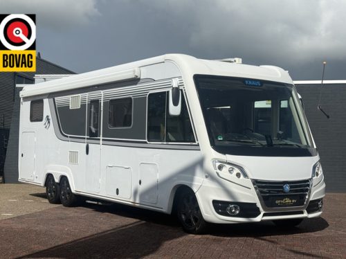 Knaus Sun I 900 LX automatic 177 hp full options Queen bed+drop-down bed 2x roof air conditioning electric dish Victron 3x tv remis pleated leather large garage