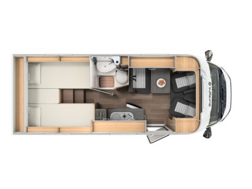 Sunlight V66 Adventure Edition COMPACT CAMPER 140 pk Euro 6 Citroen Jumper **Enkele bedden/Memo chassis fietsendrager/Navi/Camera/2e eige foto: 5